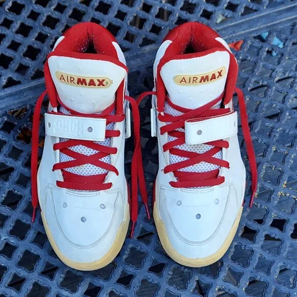 Nike Air Force Max B 'White Varsity Red' (2002) Vintage - Picture 5 of 13